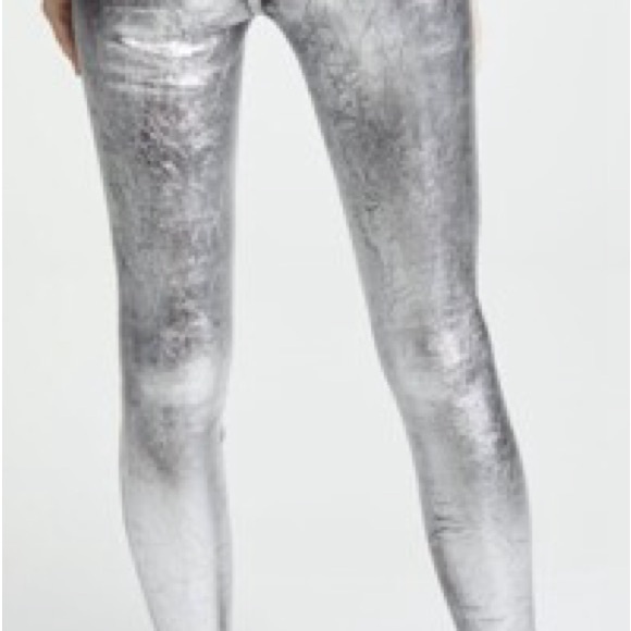 NWT L’agence silver coated Marguerite skinny jeans - Picture 2 of 9